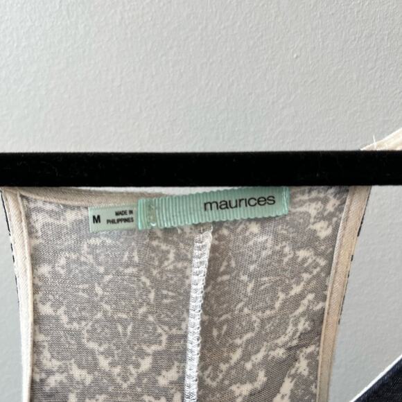 Maurices Women's high low tunic length spaghetti strap Race Back tank top Size M - Picture 2 of 6